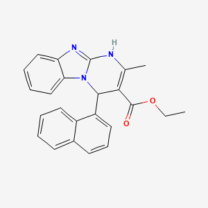 Ethyl 2-methyl-4-(naphthalen-1-yl)-1,4-dihydropyrimido[1,2-a]benzimidazole-3-carboxylate