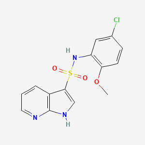 N-(5-chloro-2-methoxyphenyl)-1H-pyrrolo[2,3-b]pyridine-3-sulfonamide