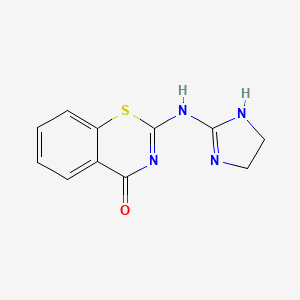 4H-1,3-Benzothiazin-4-one, 2-[(tetrahydro-2H-imidazol-2-yliden)amino]-