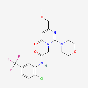 N-[2-chloro-5-(trifluoromethyl)phenyl]-2-[4-(methoxymethyl)-2-(morpholin-4-yl)-6-oxopyrimidin-1(6H)-yl]acetamide