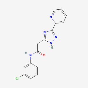 N-(3-chlorophenyl)-2-[3-(pyridin-2-yl)-1H-1,2,4-triazol-5-yl]acetamide