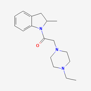 2-(4-ethylpiperazin-1-yl)-1-(2-methyl-2,3-dihydro-1H-indol-1-yl)ethanone