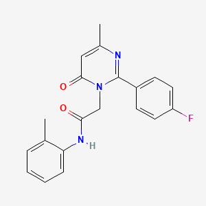 2-[2-(4-fluorophenyl)-4-methyl-6-oxopyrimidin-1(6H)-yl]-N-(2-methylphenyl)acetamide