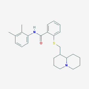 N-(2,3-dimethylphenyl)-2-[(octahydro-2H-quinolizin-1-ylmethyl)sulfanyl]benzamide