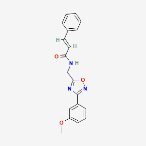 (2E)-N-{[3-(3-methoxyphenyl)-1,2,4-oxadiazol-5-yl]methyl}-3-phenylprop-2-enamide