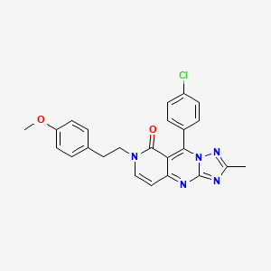 9-(4-chlorophenyl)-7-[2-(4-methoxyphenyl)ethyl]-2-methylpyrido[4,3-d][1,2,4]triazolo[1,5-a]pyrimidin-8(7H)-one