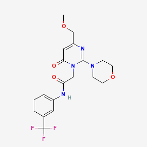 2-[4-(methoxymethyl)-2-(morpholin-4-yl)-6-oxopyrimidin-1(6H)-yl]-N-[3-(trifluoromethyl)phenyl]acetamide