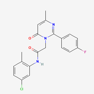 N-(5-chloro-2-methylphenyl)-2-[2-(4-fluorophenyl)-4-methyl-6-oxopyrimidin-1(6H)-yl]acetamide