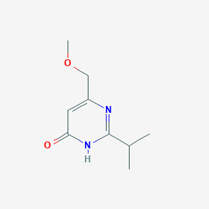 6-(methoxymethyl)-2-(propan-2-yl)pyrimidin-4(3H)-one