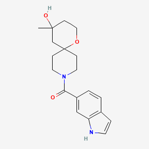 9-(1H-Indole-6-carbonyl)-4-methyl-1-oxa-9-azaspiro[5.5]undecan-4-OL