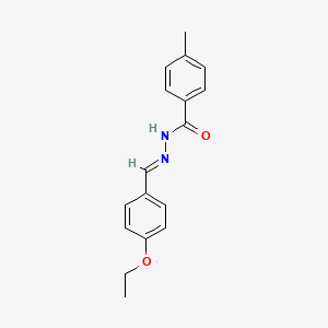 molecular formula C17H18N2O2 B11190645 N'-[(E)-(4-ethoxyphenyl)methylidene]-4-methylbenzohydrazide 