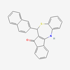 6-(naphthalen-2-yl)-6,12-dihydro-5H-benzo[b]indeno[1,2-e][1,4]thiazepin-5-one