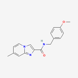 N-[(4-methoxyphenyl)methyl]-7-methylimidazo[1,2-a]pyridine-2-carboxamide