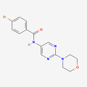 4-bromo-N-(2-morpholinopyrimidin-5-yl)benzamide