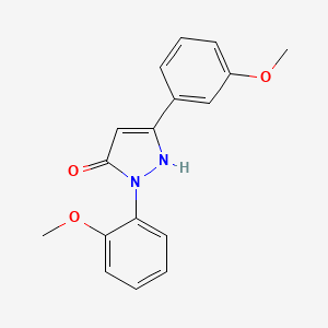 1-(2-methoxyphenyl)-3-(3-methoxyphenyl)-1H-pyrazol-5-ol