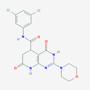 molecular formula C18H17Cl2N5O4 B11190732 N-(3,5-dichlorophenyl)-2-(morpholin-4-yl)-4,7-dioxo-3,4,5,6,7,8-hexahydropyrido[2,3-d]pyrimidine-5-carboxamide 