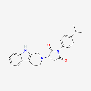 1-(4-isopropylphenyl)-3-(1,3,4,9-tetrahydro-2H-beta-carbolin-2-yl)dihydro-1H-pyrrole-2,5-dione