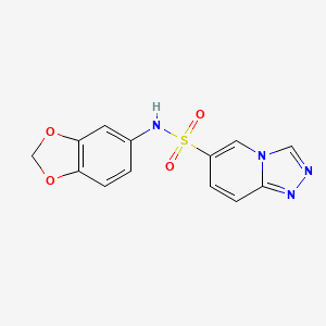 N-(1,3-benzodioxol-5-yl)[1,2,4]triazolo[4,3-a]pyridine-6-sulfonamide