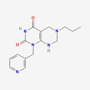 2-hydroxy-6-propyl-1-(pyridin-3-ylmethyl)-5,6,7,8-tetrahydropyrimido[4,5-d]pyrimidin-4(1H)-one