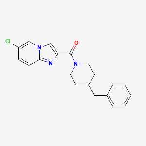 molecular formula C20H20ClN3O B11190826 (4-Benzylpiperidin-1-yl)(6-chloroimidazo[1,2-a]pyridin-2-yl)methanone 