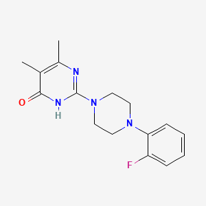 molecular formula C16H19FN4O B11190841 2-[4-(2-fluorophenyl)piperazin-1-yl]-5,6-dimethylpyrimidin-4(3H)-one CAS No. 876667-32-2