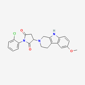 1-(2-chlorophenyl)-3-(6-methoxy-1,3,4,9-tetrahydro-2H-beta-carbolin-2-yl)pyrrolidine-2,5-dione