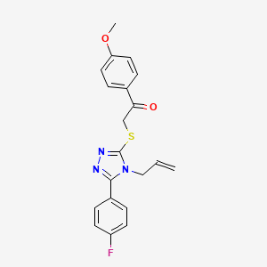 2-{[5-(4-fluorophenyl)-4-(prop-2-en-1-yl)-4H-1,2,4-triazol-3-yl]sulfanyl}-1-(4-methoxyphenyl)ethan-1-one