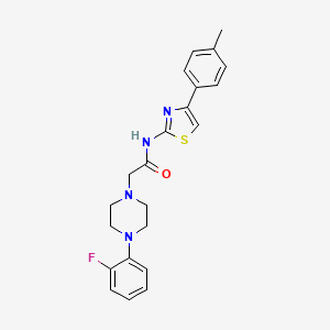 2-[4-(2-fluorophenyl)piperazin-1-yl]-N-[4-(4-methylphenyl)-1,3-thiazol-2-yl]acetamide