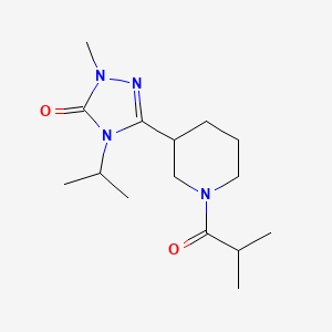 3-(1-isobutyrylpiperidin-3-yl)-4-isopropyl-1-methyl-1H-1,2,4-triazol-5(4H)-one