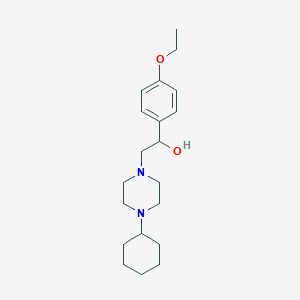 2-(4-Cyclohexylpiperazin-1-yl)-1-(4-ethoxyphenyl)ethanol