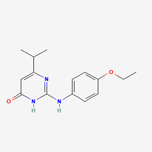 2-[(4-ethoxyphenyl)amino]-6-(propan-2-yl)pyrimidin-4(3H)-one