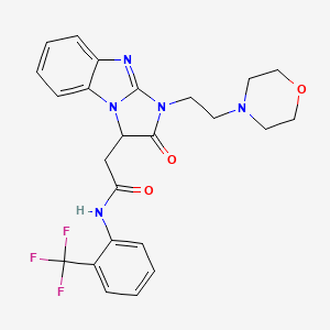 2-{1-[2-(morpholin-4-yl)ethyl]-2-oxo-2,3-dihydro-1H-imidazo[1,2-a]benzimidazol-3-yl}-N-[2-(trifluoromethyl)phenyl]acetamide