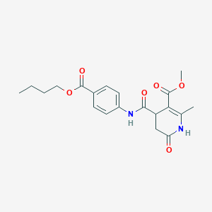 Methyl 4-{[4-(butoxycarbonyl)phenyl]carbamoyl}-2-methyl-6-oxo-1,4,5,6-tetrahydropyridine-3-carboxylate