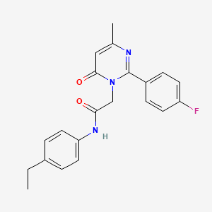 N-(4-ethylphenyl)-2-[2-(4-fluorophenyl)-4-methyl-6-oxopyrimidin-1(6H)-yl]acetamide