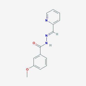 3-methoxy-N'-[(E)-pyridin-2-ylmethylidene]benzohydrazide