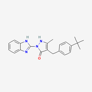 1-(1H-benzimidazol-2-yl)-4-(4-tert-butylbenzyl)-3-methyl-1H-pyrazol-5-ol