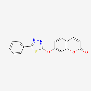 7-[(5-phenyl-1,3,4-thiadiazol-2-yl)oxy]-2H-chromen-2-one