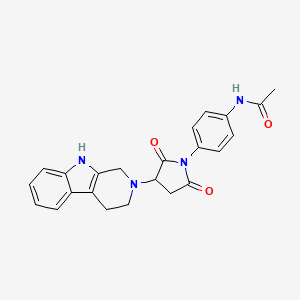 N~1~-{4-[2,5-dioxo-3-(1,3,4,9-tetrahydro-2H-beta-carbolin-2-yl)-1-pyrrolidinyl]phenyl}acetamide