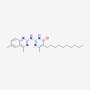 5-decyl-2-[(4,6-dimethylquinazolin-2-yl)amino]-6-methylpyrimidin-4(3H)-one