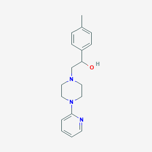 molecular formula C18H23N3O B11191102 1-(4-Methylphenyl)-2-[4-(pyridin-2-yl)piperazin-1-yl]ethanol 