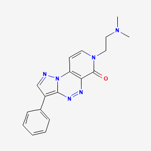 7-[2-(dimethylamino)ethyl]-3-phenylpyrazolo[5,1-c]pyrido[4,3-e][1,2,4]triazin-6(7H)-one