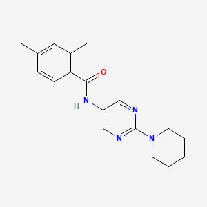 2,4-Dimethyl-N-[2-(piperidin-1-YL)pyrimidin-5-YL]benzamide