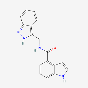 N-[(1H-Indazol-3-YL)methyl]-1H-indole-4-carboxamide