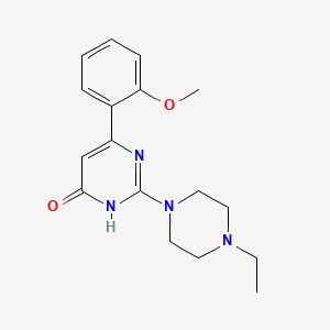 molecular formula C17H22N4O2 B11191152 2-(4-Ethylpiperazin-1-yl)-6-(2-methoxyphenyl)pyrimidin-4-ol 