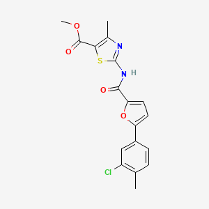 Methyl 2-({[5-(3-chloro-4-methylphenyl)furan-2-yl]carbonyl}amino)-4-methyl-1,3-thiazole-5-carboxylate