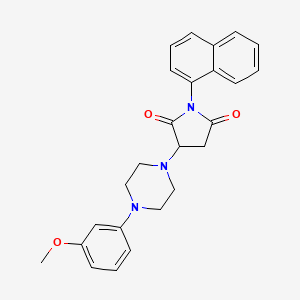 3-[4-(3-Methoxyphenyl)piperazin-1-yl]-1-(naphthalen-1-yl)pyrrolidine-2,5-dione