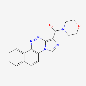 molecular formula C18H15N5O2 B11191186 Imidazo[5,1-c]naphtho[2,1-e][1,2,4]triazin-1-yl(morpholino)methanone 