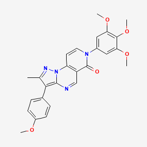 3-(4-methoxyphenyl)-2-methyl-7-(3,4,5-trimethoxyphenyl)pyrazolo[1,5-a]pyrido[3,4-e]pyrimidin-6(7H)-one