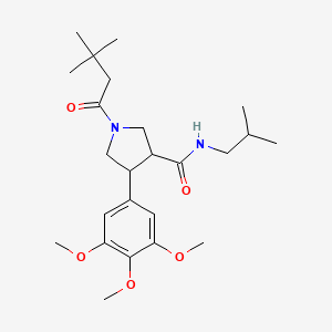 1-(3,3-Dimethylbutanoyl)-N-isobutyl-4-(3,4,5-trimethoxyphenyl)-3-pyrrolidinecarboxamide