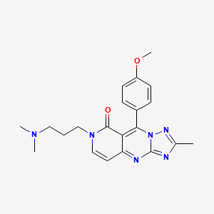 7-[3-(dimethylamino)propyl]-9-(4-methoxyphenyl)-2-methylpyrido[4,3-d][1,2,4]triazolo[1,5-a]pyrimidin-8(7H)-one